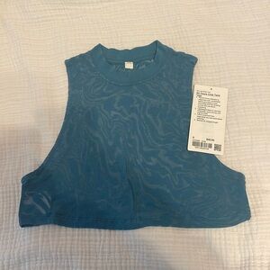 lululemon all yours crop tank veil size 0